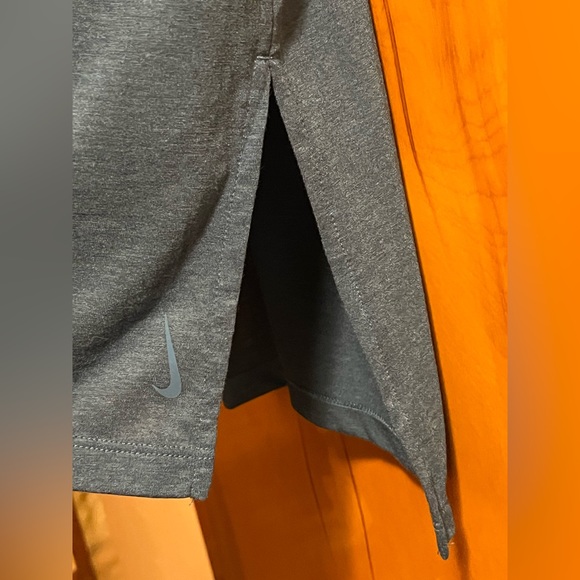 Nike Dri Fit Womens S Top Short Sleeve Side Slits Workout Activewear Blue - Picture 2 of 13